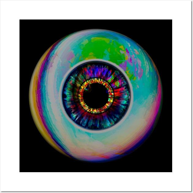 Acid Eye Wall Art by crunchysqueak